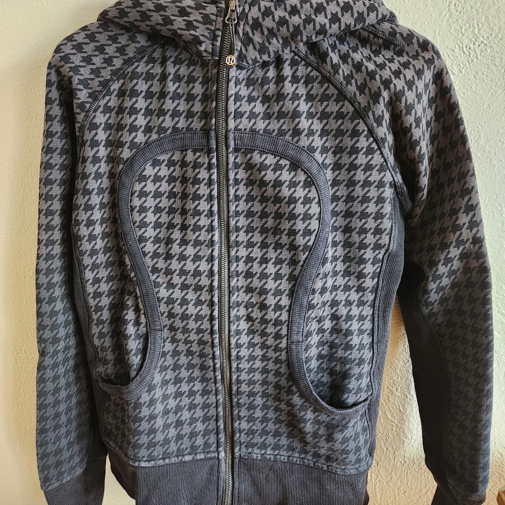 lululemon athletica Gray Houndstooth Hoodie